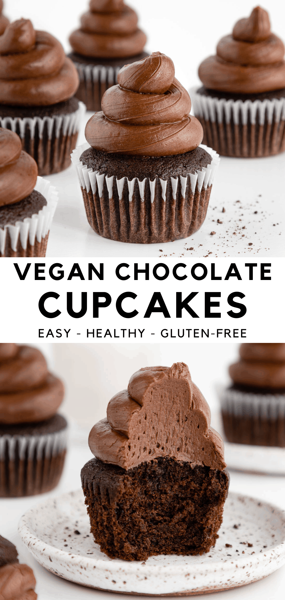 Vegan Chocolate Cupcakes - Purely Kaylie