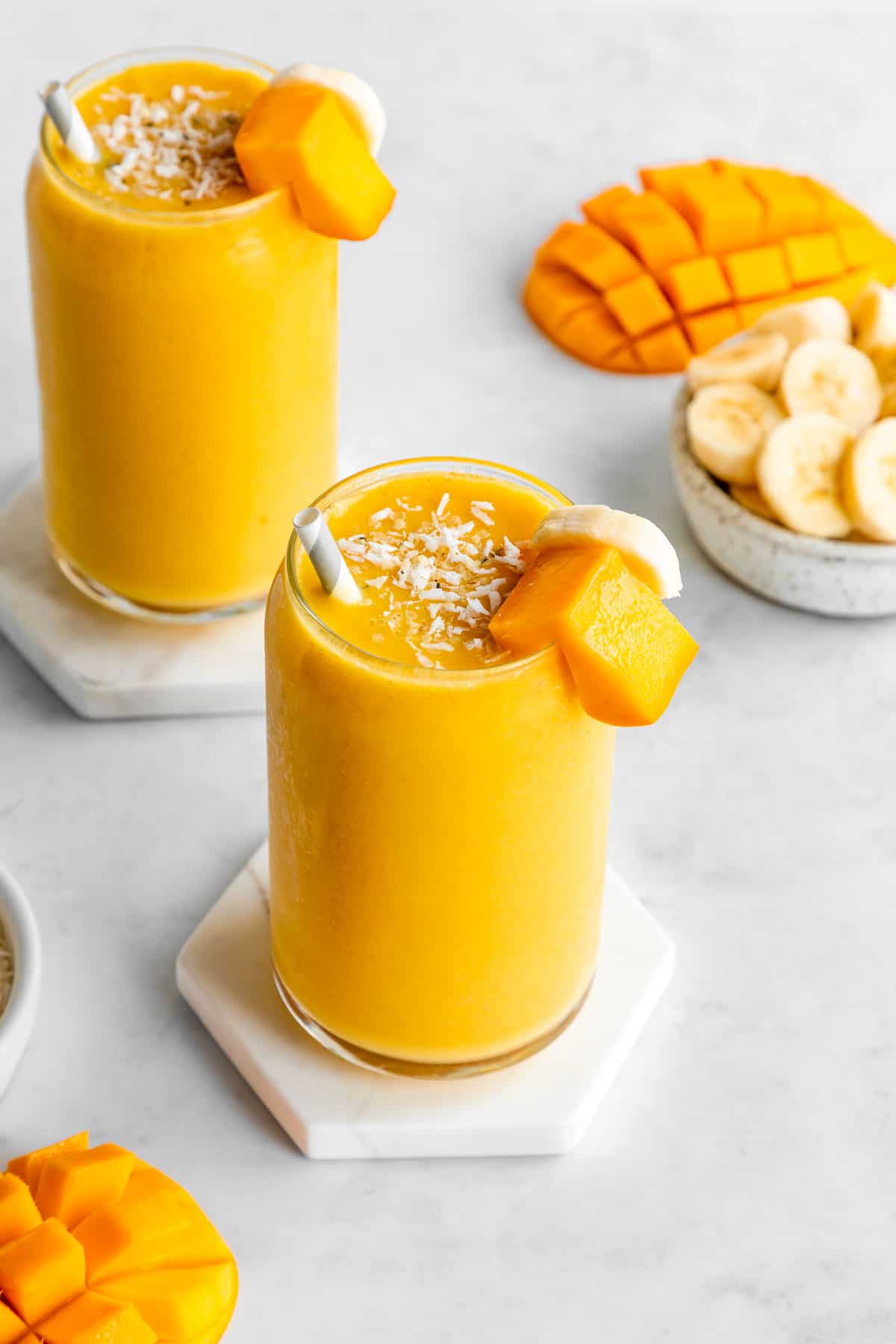 Mango Banana Smoothie | Purely Kaylie