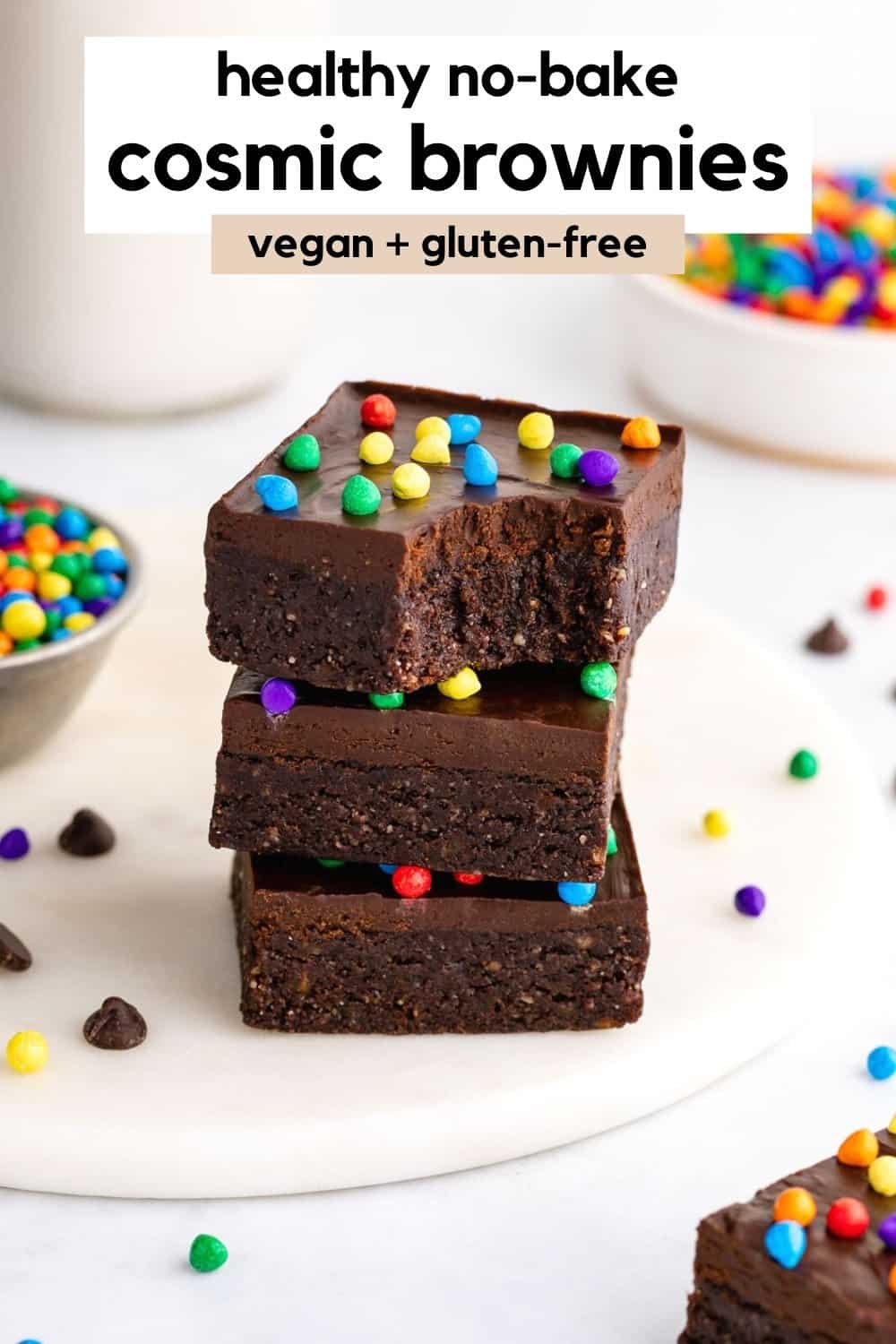 NoBake Vegan Cosmic Brownies Purely Kaylie