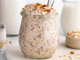 Almond Butter Oatmeal - Purely Kaylie