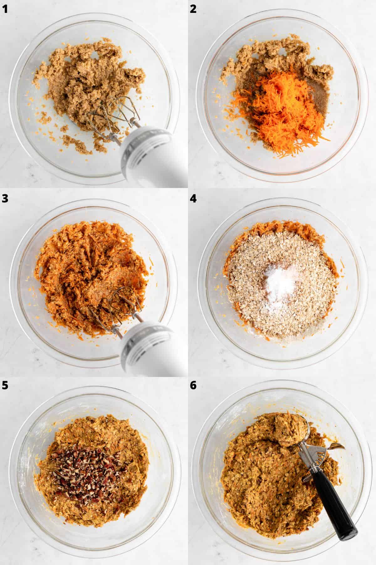 how to make vegan carrot cake cookies